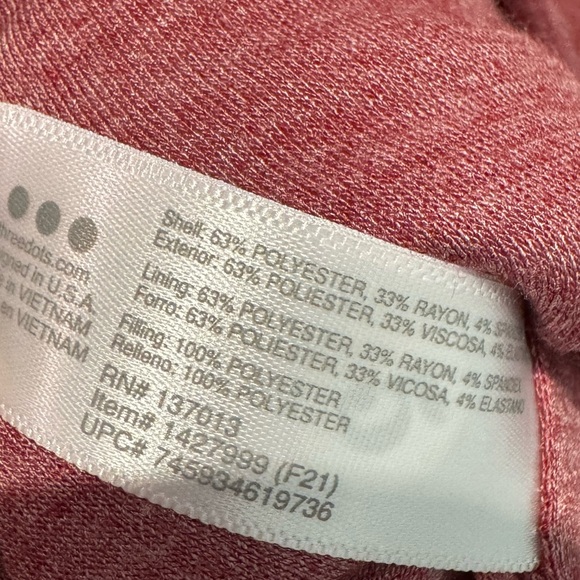 Three Dots Rose Ladies' Quilted Knit Full-Zip Fleece Jacket Size Medium - Picture 9 of 9